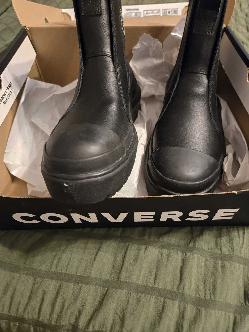 Converse All Star Big Kid's Black Chelsea Lug Boots